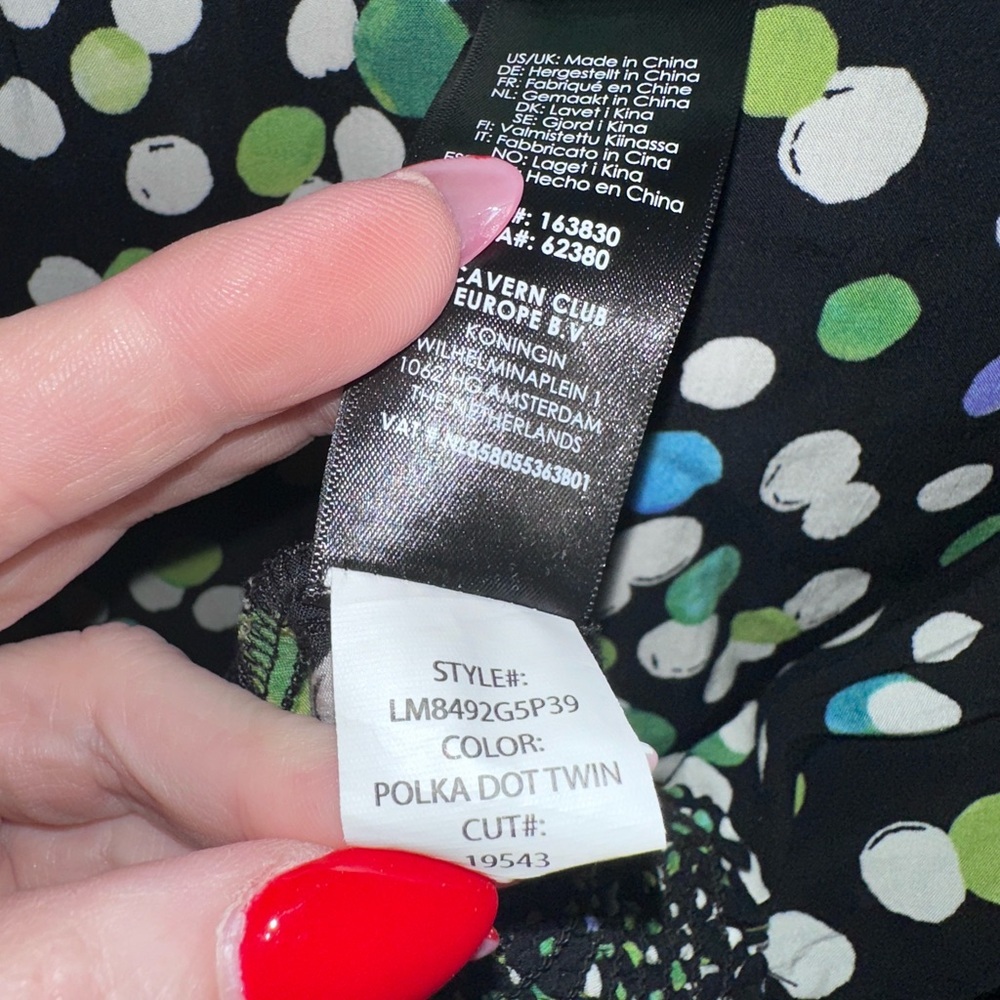 LIVERPOOL POLKA DOT PUFF SLEEVE TOP - Picture 10 of 11